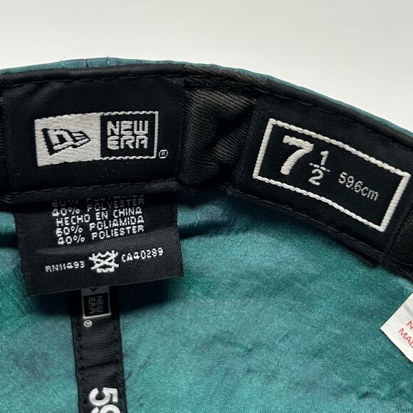 Pittsburgh Pirates Iridescent Hat Baseball Cap 7 1/2 New Era Sample Green Purple - Picture 9 of 12